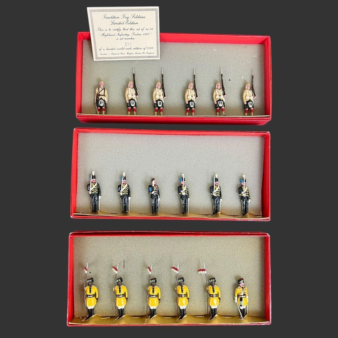 3 Boxes Tradition England Metal Toy Soldiers (1 of 10)