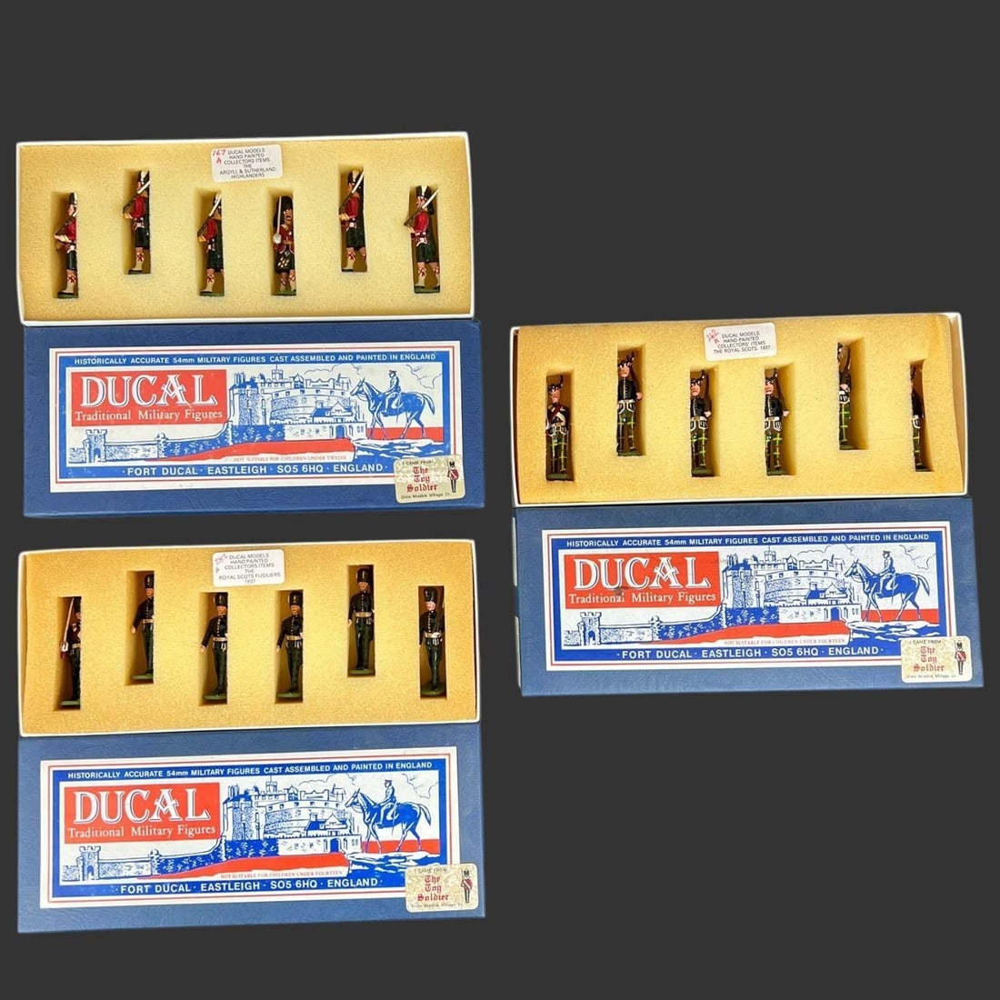 3 Boxes Ducal Military Metal Toy Soldier Figures (1 of 19)