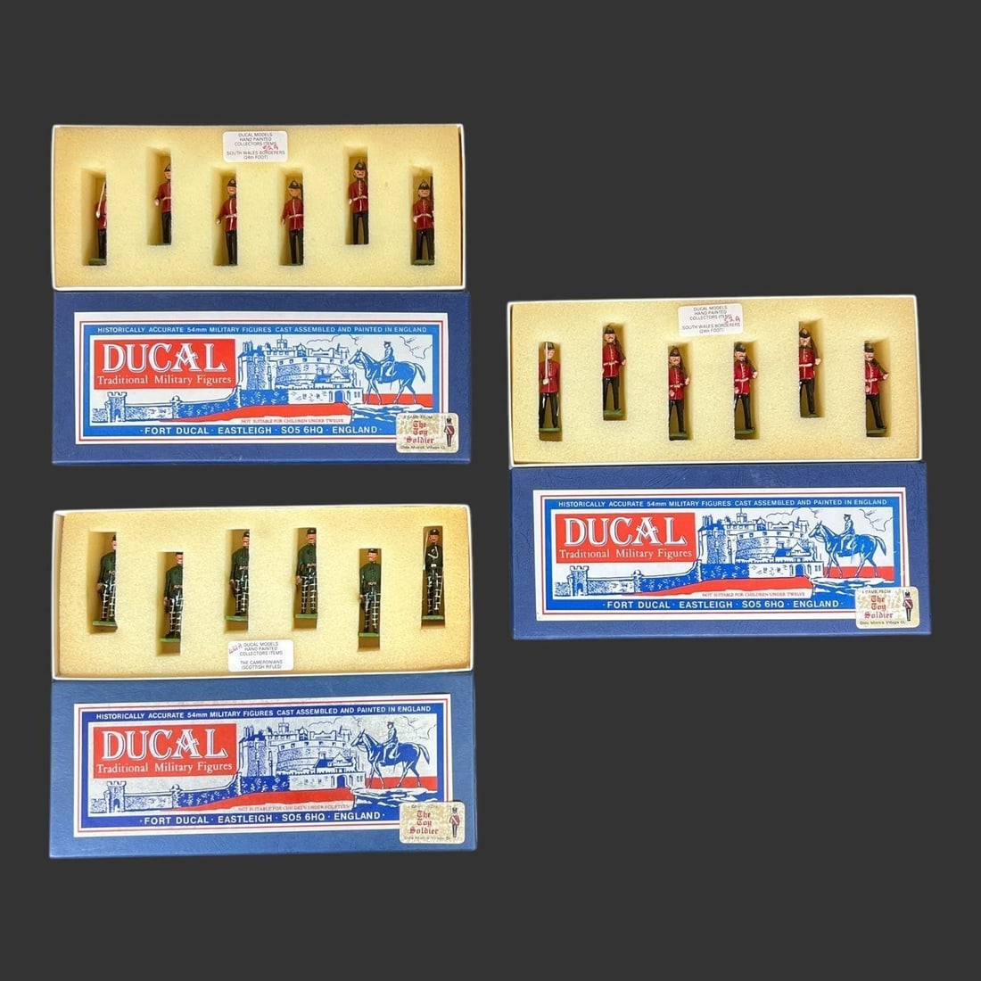 Lot of 3 Boxes Ducal Military Metal Soldiers (1 of 19)