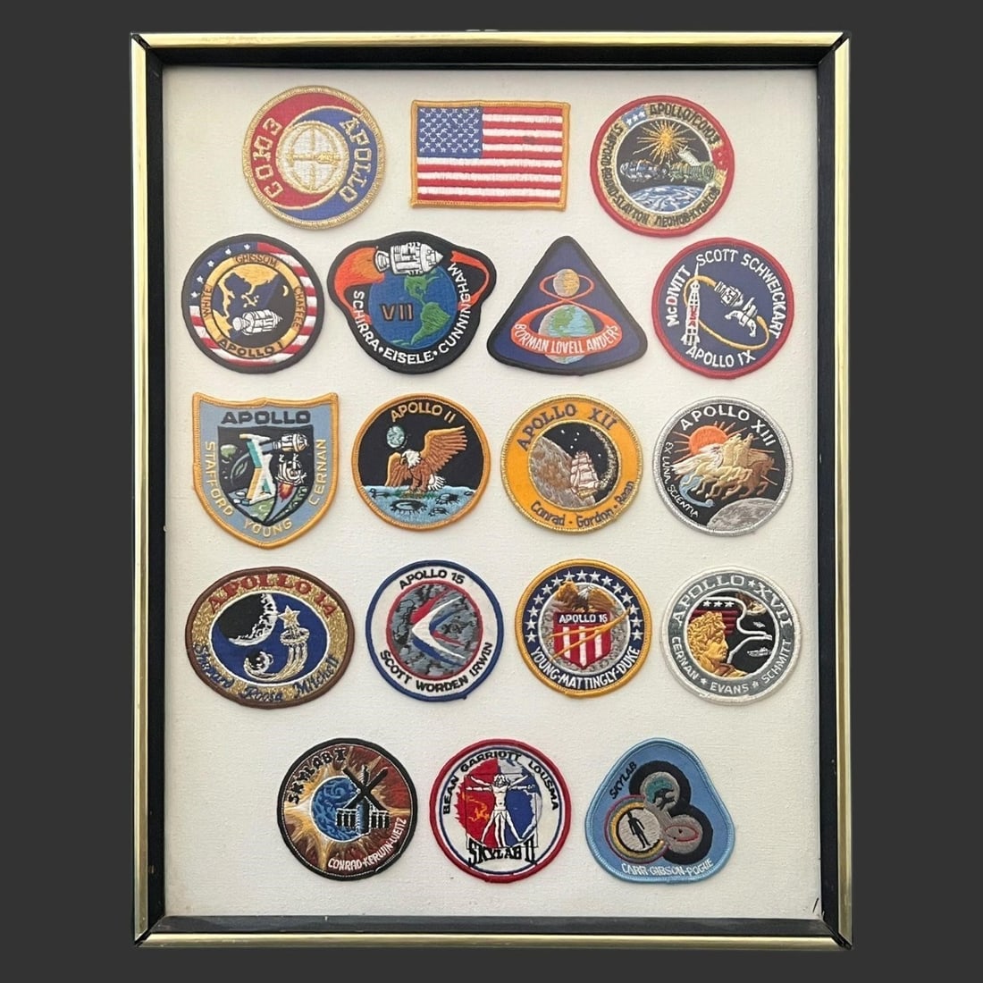 Vintage Framed Apollo Space Shuttle Patches (1 of 6)
