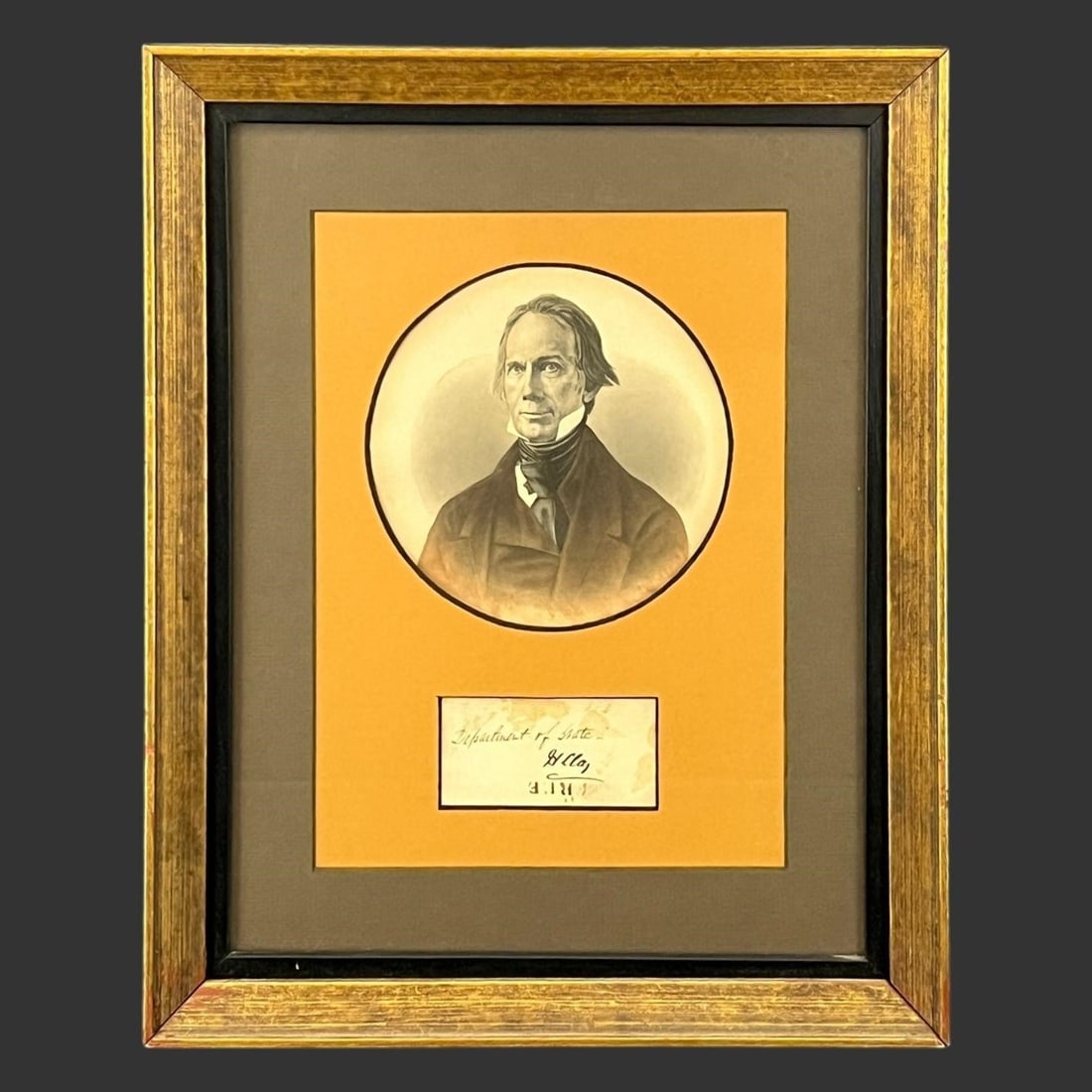 Henry Clay (US, 1777-1852) Signed Envelope: Henry Clay (US, 1777-1852) Signed Envelope. Signed on 'Franked Envelope.' Approximate frame size (in): 13.75 x 11 x 1.. Buyer pays shipping cost. We provide in-house shipping for some of the items. Ou
