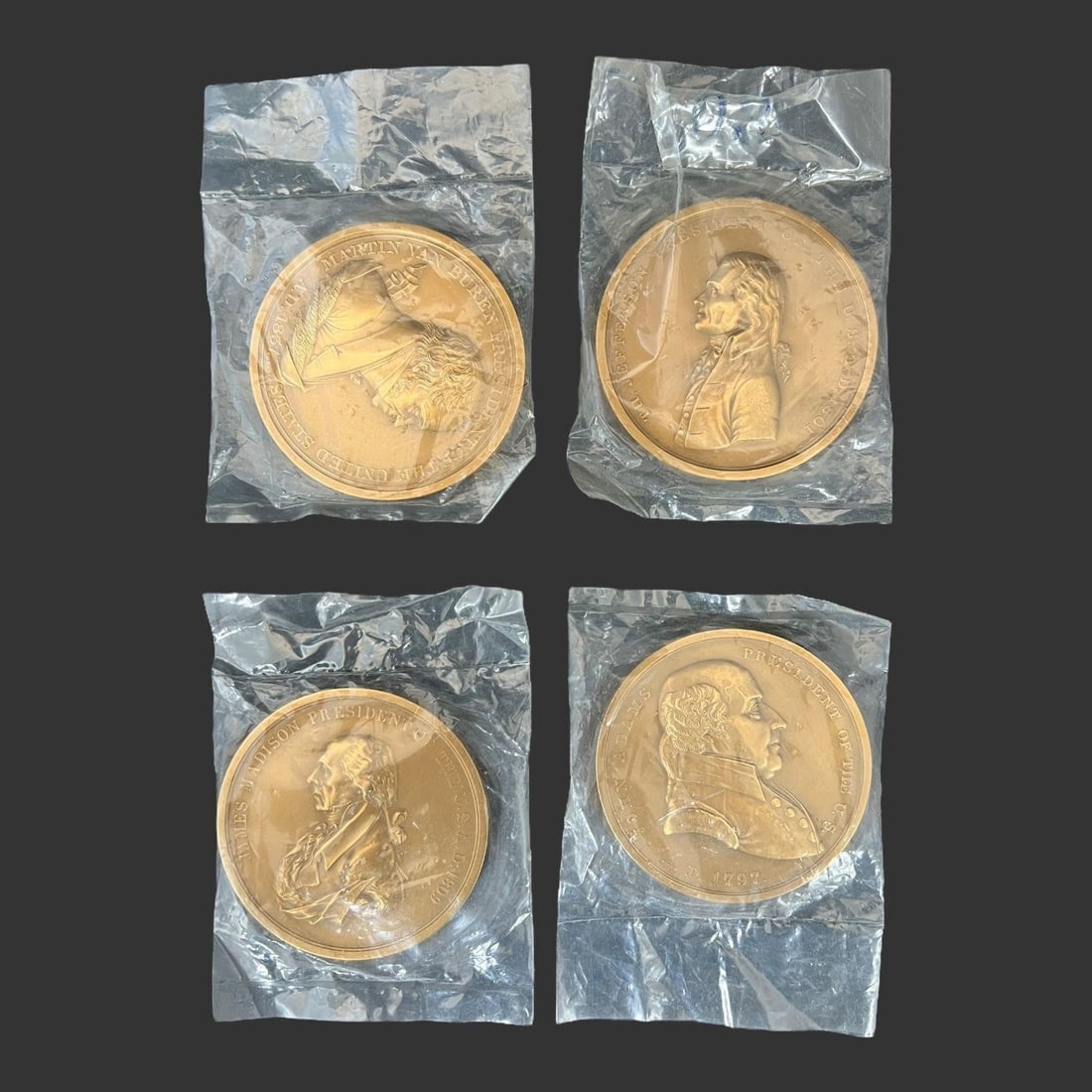 Lot of 4 Presidential 3" Bronze Medals (1 of 10)