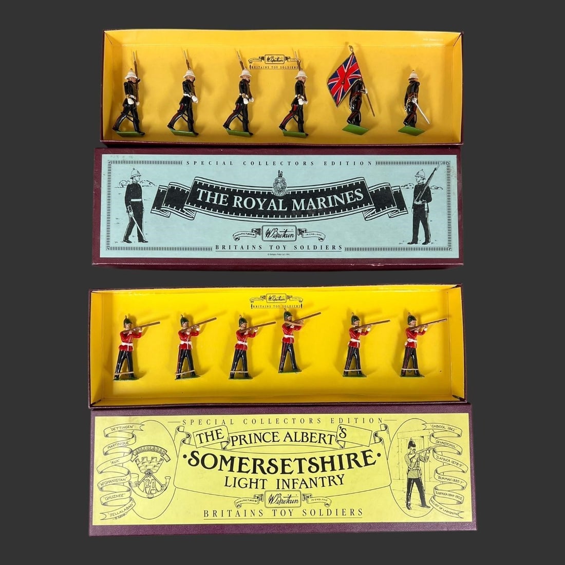 Lot of 2 Boxes of Britains Metal Toy Soldiers (1 of 6)