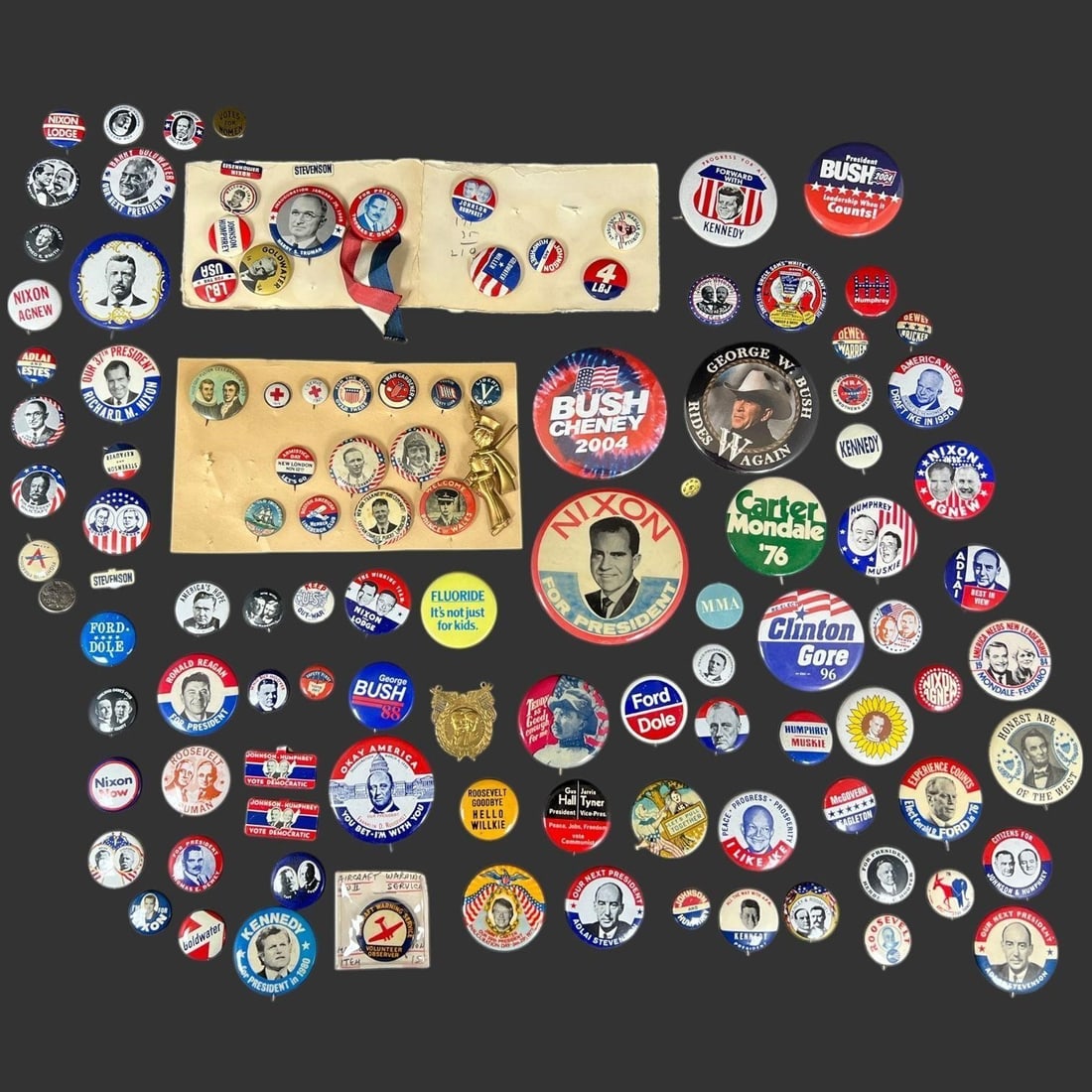 Huge Lot USA Presidential Political Pins Buttons (1 of 6)