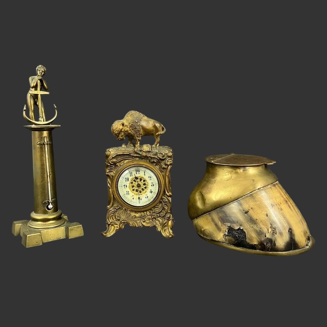 Antique Lot of 3 Assorted Brass Pieces (1 of 11)