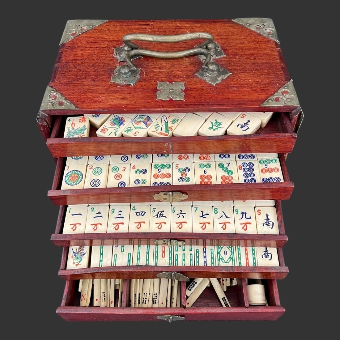 Antique Mahjong Set In Box (1 of 19)
