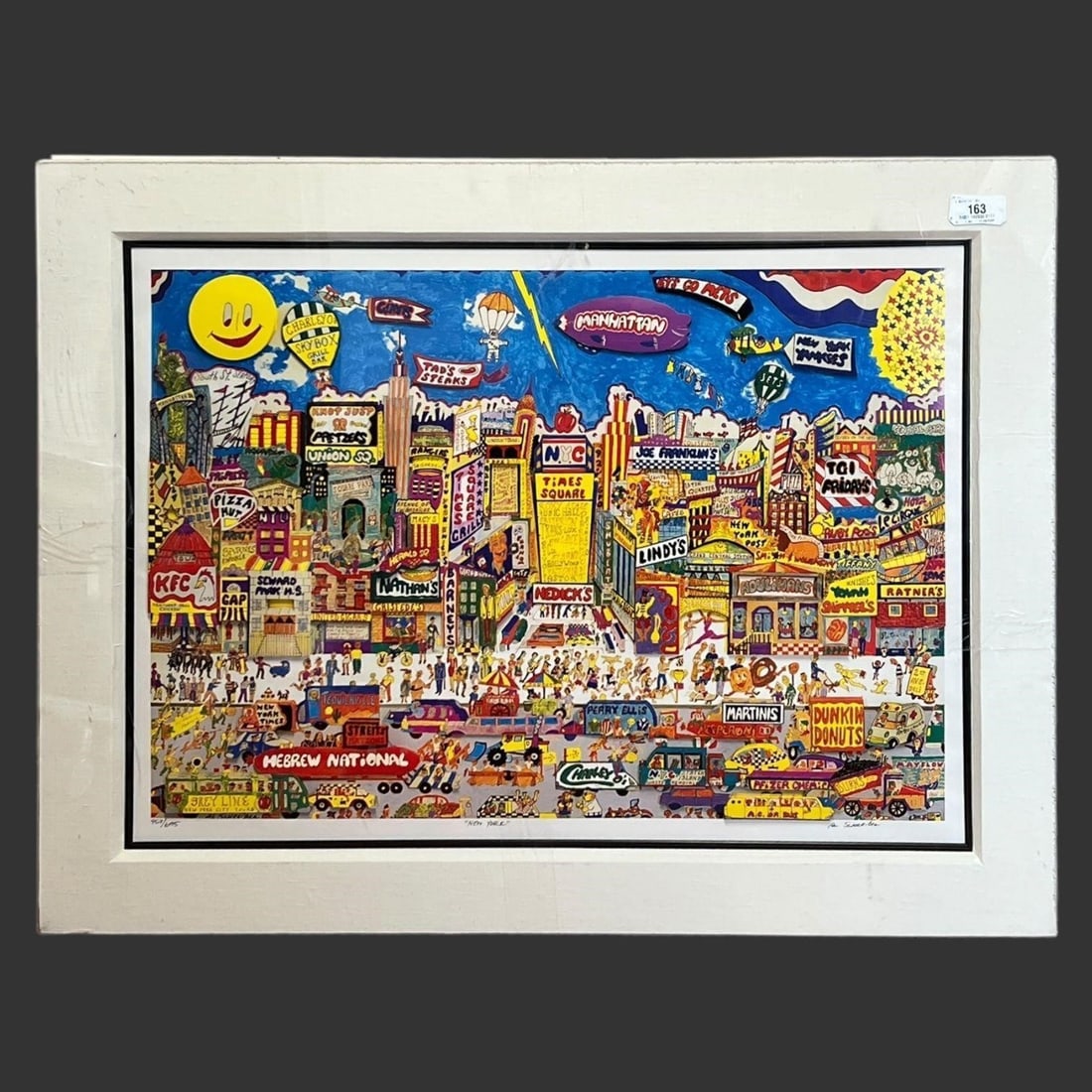 Al Schreiber (NYC. B. 1929) 'New York' 3D Pop Art: Al Schreiber (NYC. B. 1929) 'New York' 3D Pop Art. 3d Pop Art depicting numerous staples of New York City. Titled 'New York.' Limited Edition #457/695. Artist signed. Approximate size (in): 29.25 x 38