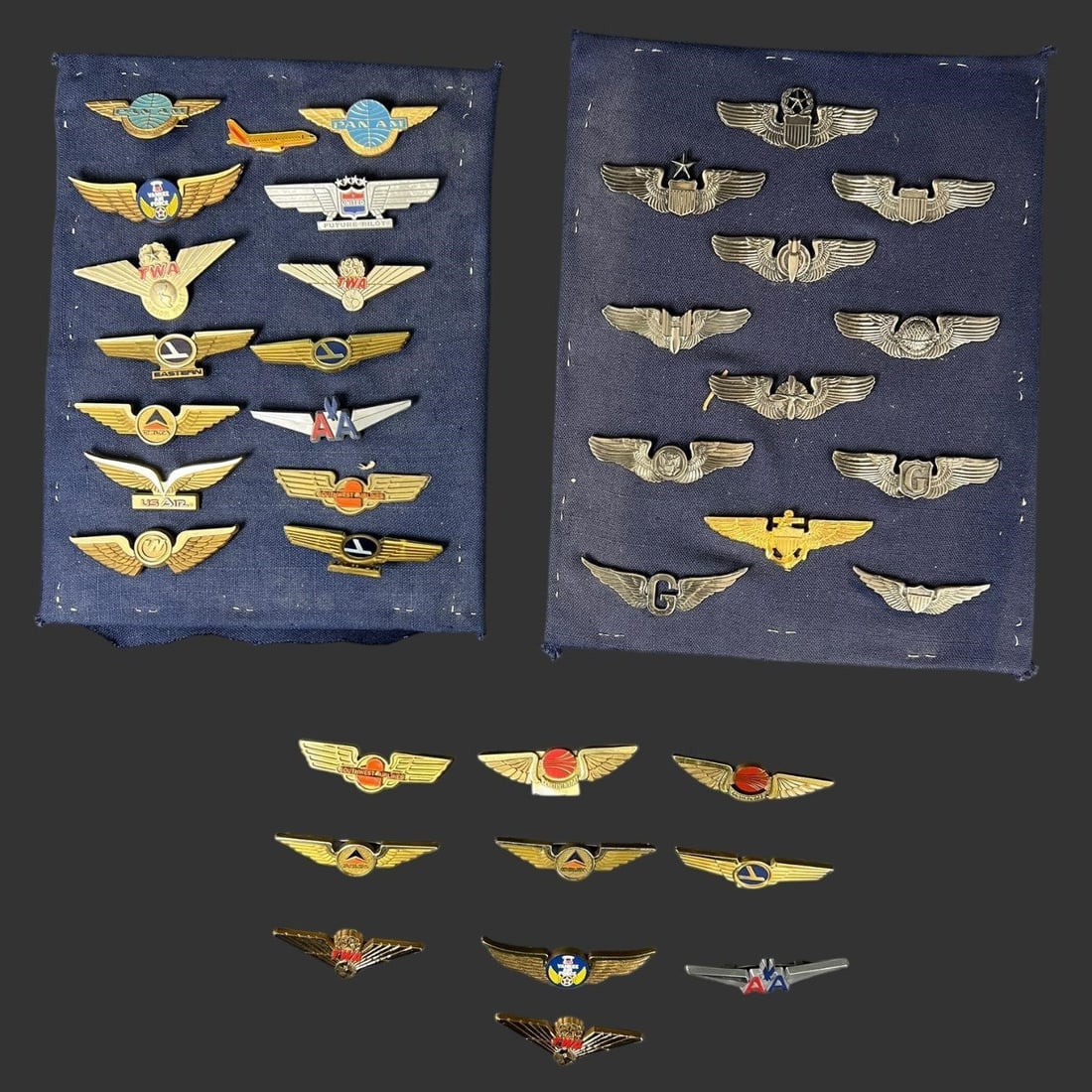 Mixed Vintage Military & Commercial Airlines Wings (1 of 5)