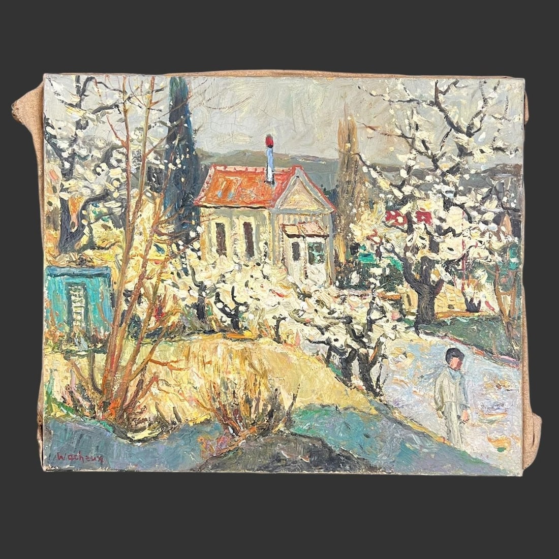 Yves Wacheux (France,B. 1933) Oil Painting (1 of 5)