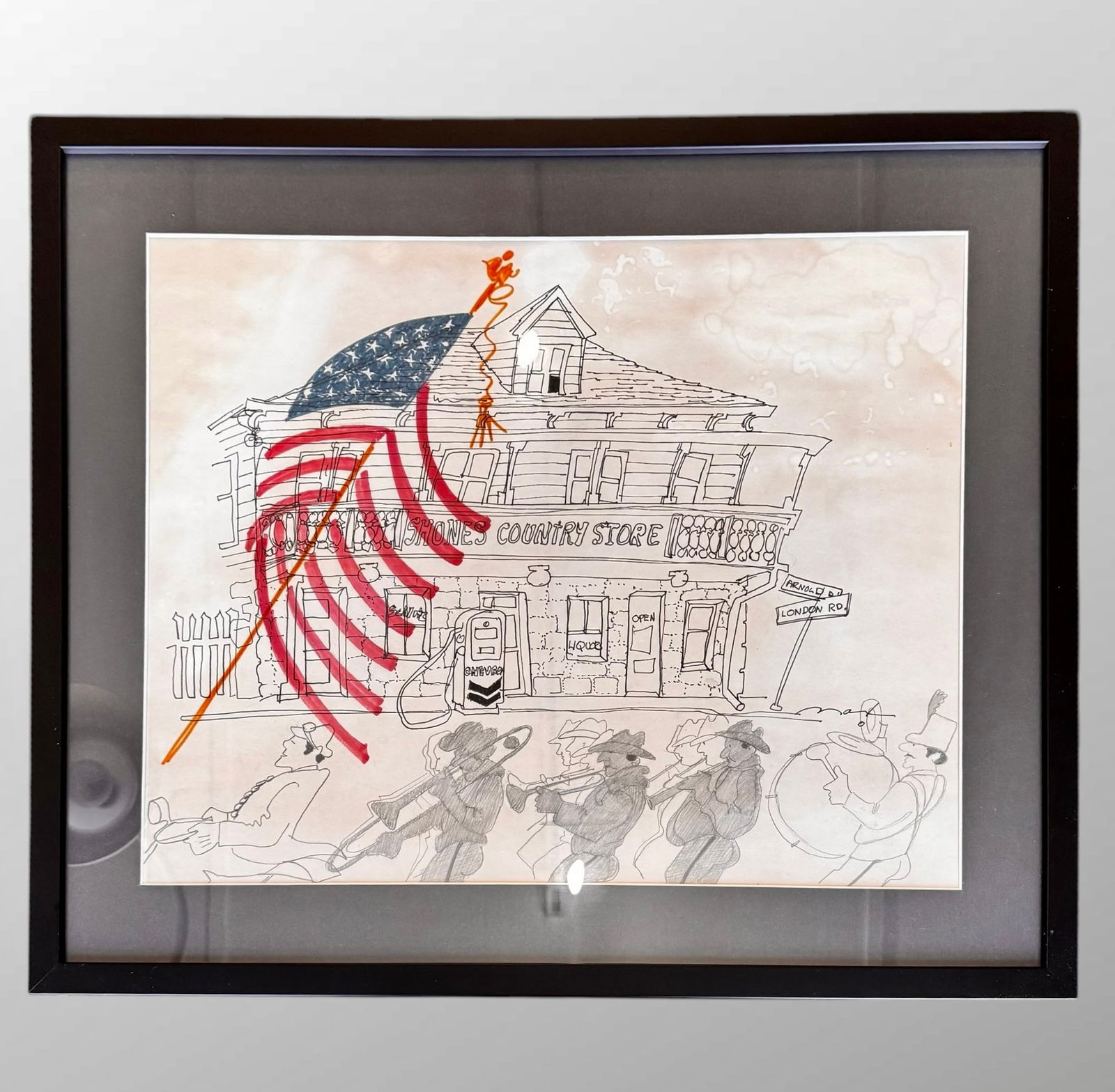 Peter Max (USA, b. 1937) Mixed Media Drawing (1 of 3)