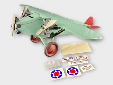 Pressed Steel Tri-Motor Toy Airplane 23 inches