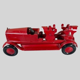 Pressed Steel Toy Red Truck