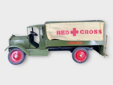 Keystone Packard Red Cross Ambulance Toy Truck