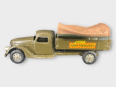 Buddy L Pressed Steel Army Transport Truck