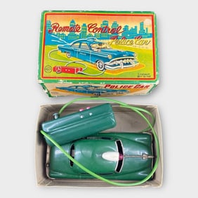 Linemar Remote Control Police Car W/Original Box