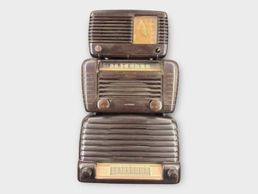 Philco GE Victor Tube Radios, Lot of 3