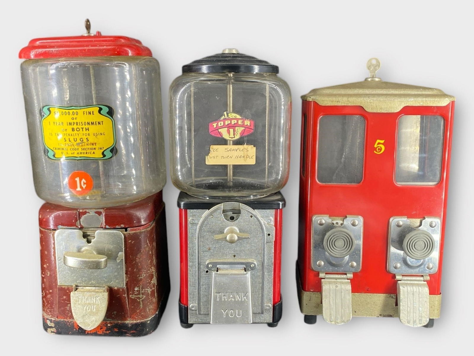 Lawrence Topper Oak Vending Machine, Lot of 3 (1 of 6)