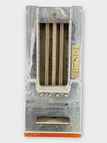 Silver Queen Chiclets 1 Cent Vending Machine W/Key