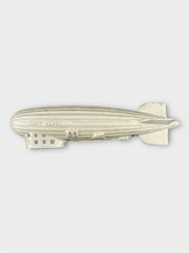 AC Williams Zeppelin Cast Iron Coin Bank