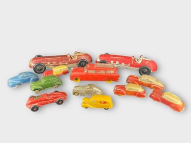 Auburn and Sun Rubber Assorted Cars, Lot of 12