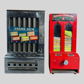 Mills Adams Jolly Good Gum Dispenser, Lot of 2
