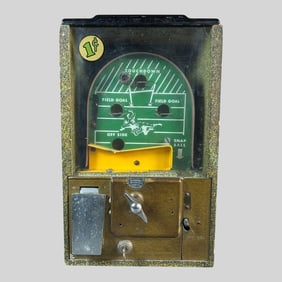 Victor Football Pinball Style Gumball Machine
