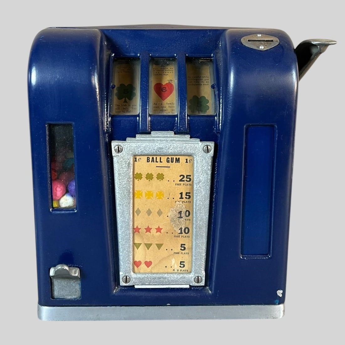 Zephyr Coin Op Gum Vendor Trade Stimulator W/Key (1 of 8)