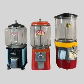 Toper Oak Vendorama Vending Machine, Lot of 3