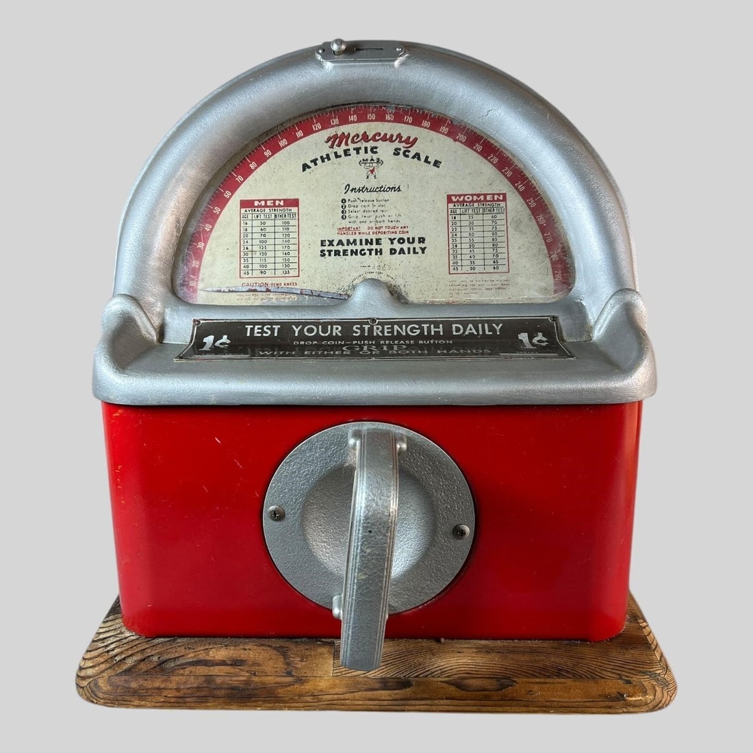 Mercury Athletic Scale 1 Cent Strength Tester (1 of 6)