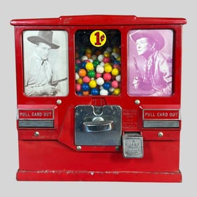 Premiere 1 Cent Gum and Card Vending Machine