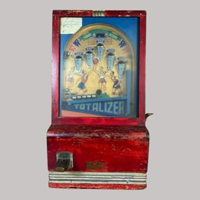 Totalizer Basketball Coin Op Arcade Game W/Key