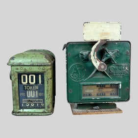 Electric Service Meter Ohmer Trolley Fare Counter