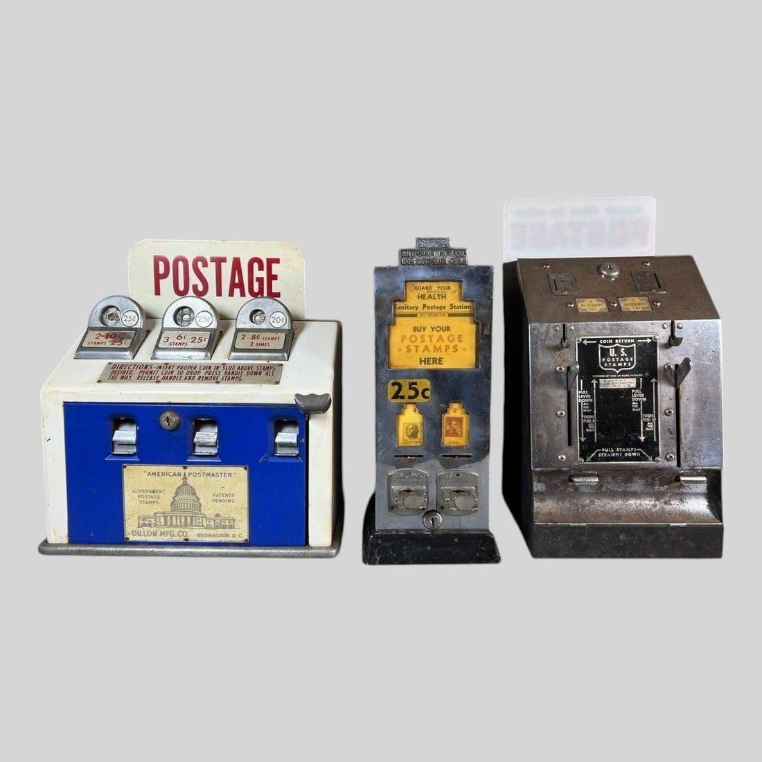 U.S. Postage Stamp Vending Machine, Lot of 3 (1 of 5)