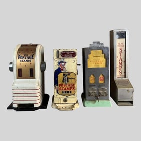 U.S. Postage Stamp Vending Machine, Lot of 4