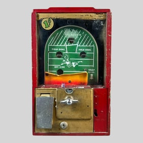 Victor 1 Cent Football Pinball Gumball Machine