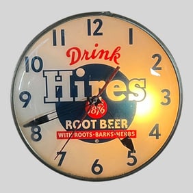 Hires Root Beer Advertising Wall Clock