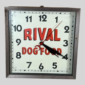 Rival Dog Food Advertising Wall Clock