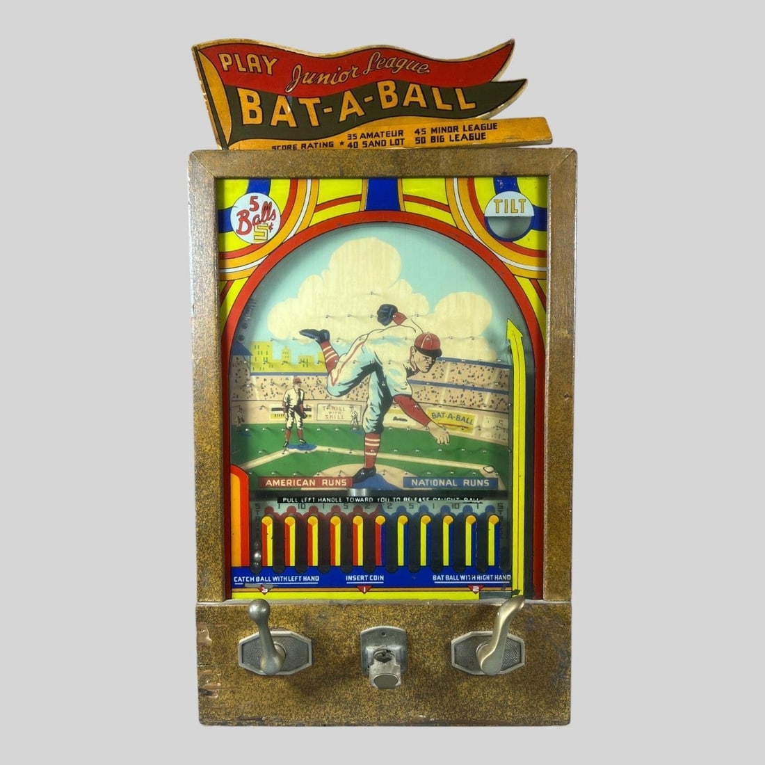 Bat A Ball 5 Cent Baseball Arcade Game (1 of 6)