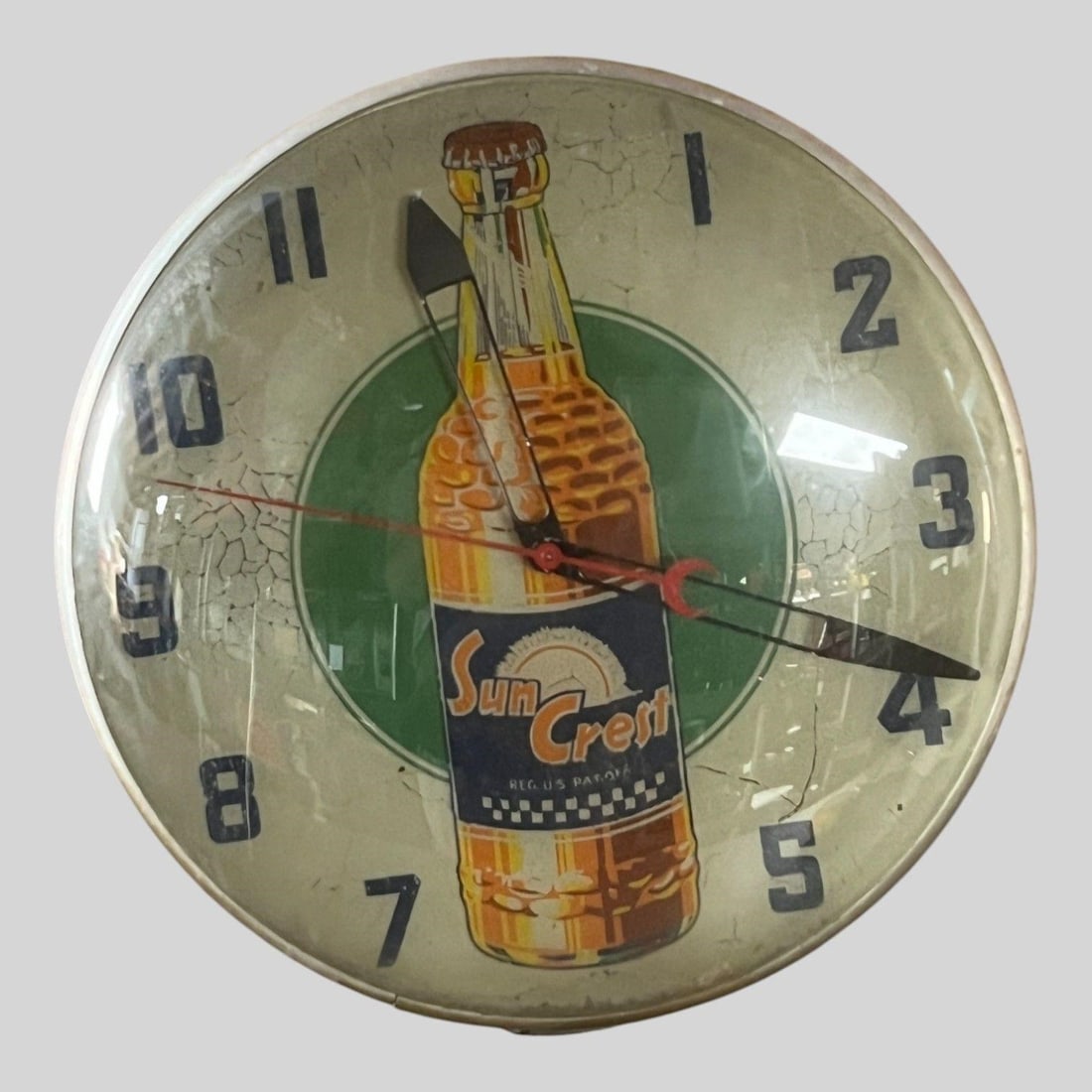 Sun Crest Soda Advertising Electric Wall Clock (1 of 5)