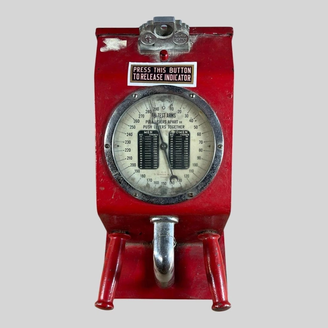 Gottlieb Coin op Grip Strength Tester Arcade Game (1 of 7)