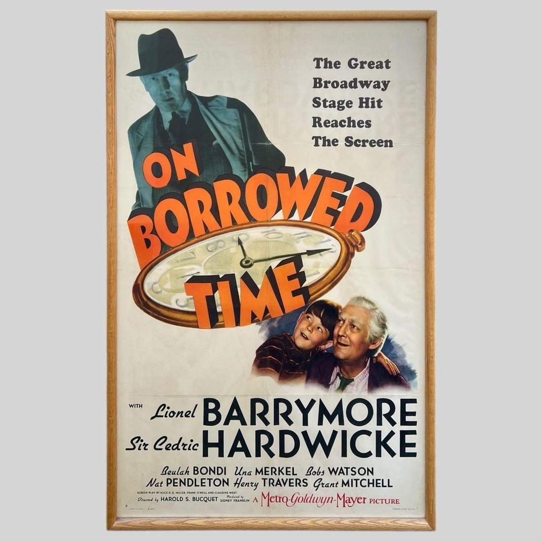 On Borrowed Time 1939 Movie Poster (1 of 4)