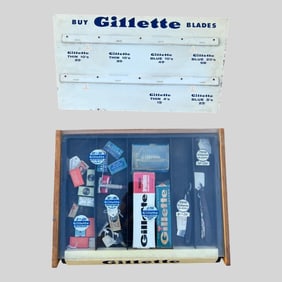 Gillette Razor Blades Display Advertising Sign