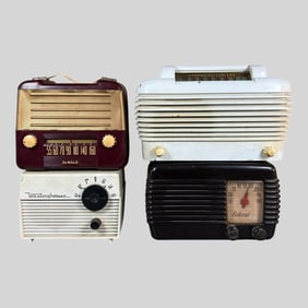 Westinghouse DeWald Federal Tube Radio, Lot of 4