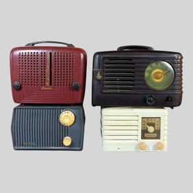 Admiral Sentinel Arvin Tube Radio, Lot of 4