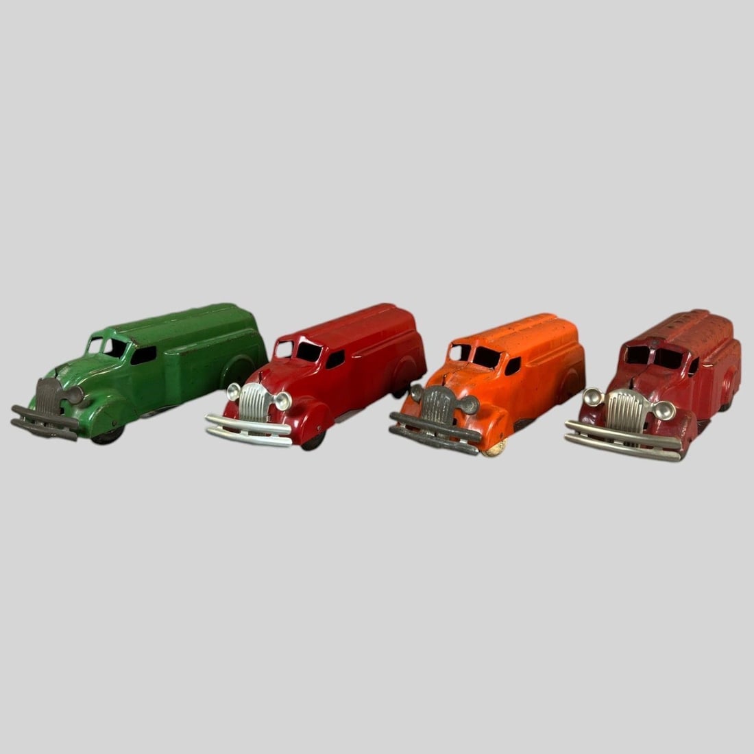 Wyandotte Pressed Steel Toy Trucks, Lot of 4 (1 of 8)