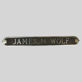 James M. Wolf Advertising Business Building Sign