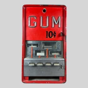 Vintage 10-Cent Gum Vending Machine