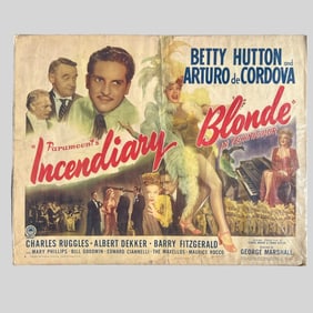 1945 Paramount's Incendiary Blonde Poster 45/213