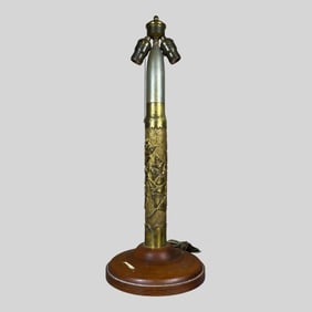 Trench Art Repurposed Artillery Shell Lamp