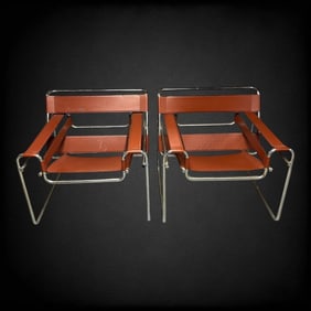 Pair Mid-century Modern MCM Wassily Chair